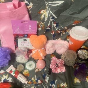 Pink and Orange Self-Care Gift Set